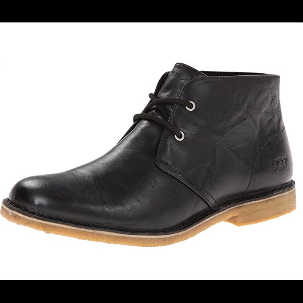 UGG Black Chukka Leighton Black Boots 10